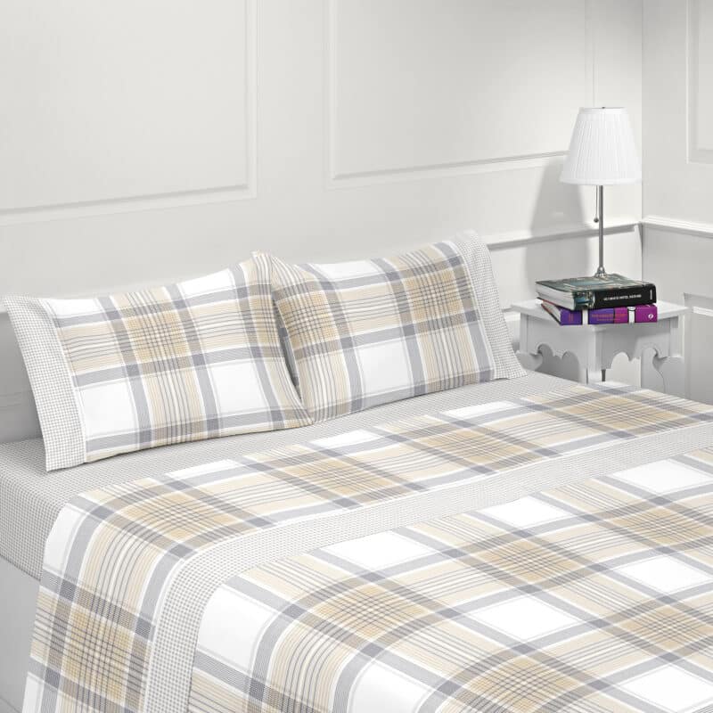LINANDELLE Housse de Couette Unie Coton Percale et Taie VAELIA